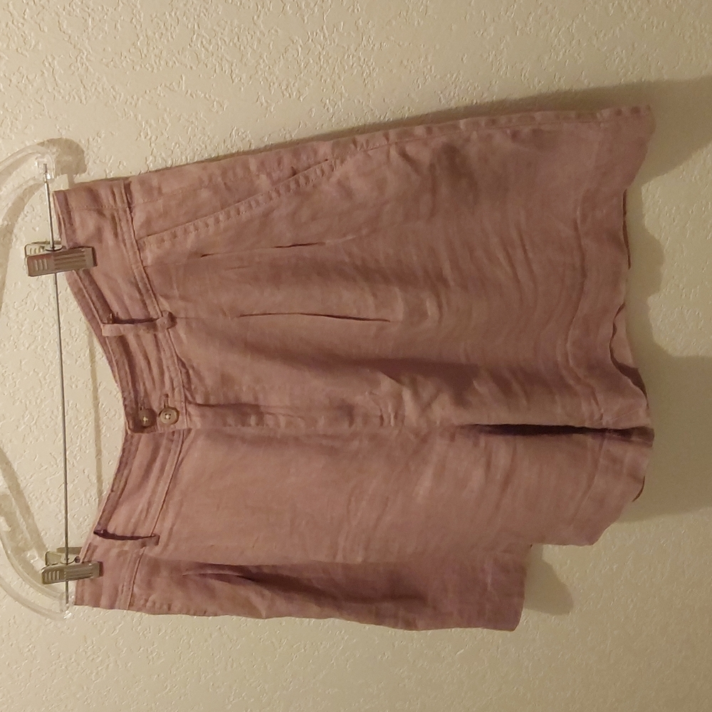 Madewell Linen-Blend  Shorts Beige Size 10